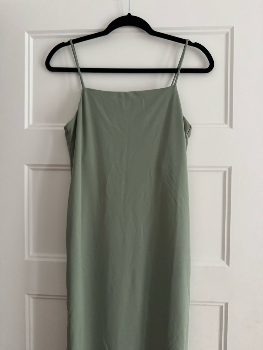 H&M Slip Maxi Dress in Sage Green